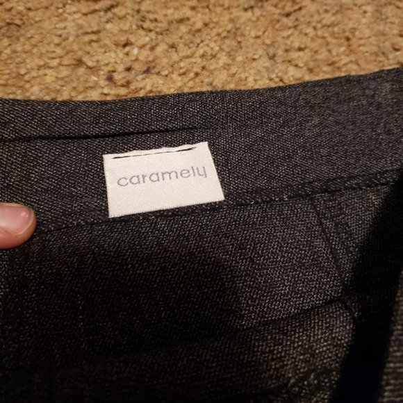 Grey with gold flecks, midi flare skirt Size 11-12 - Picture 5 of 6